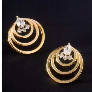 NWT rounded ripple earrings